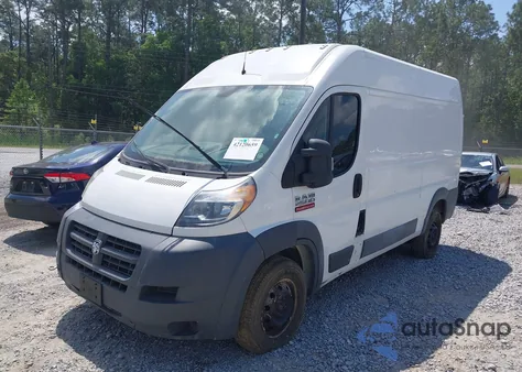 2014 Ram Promaster 2500 High Roof из США, поврежденный, VIN 3C6TRVCD7EE129874